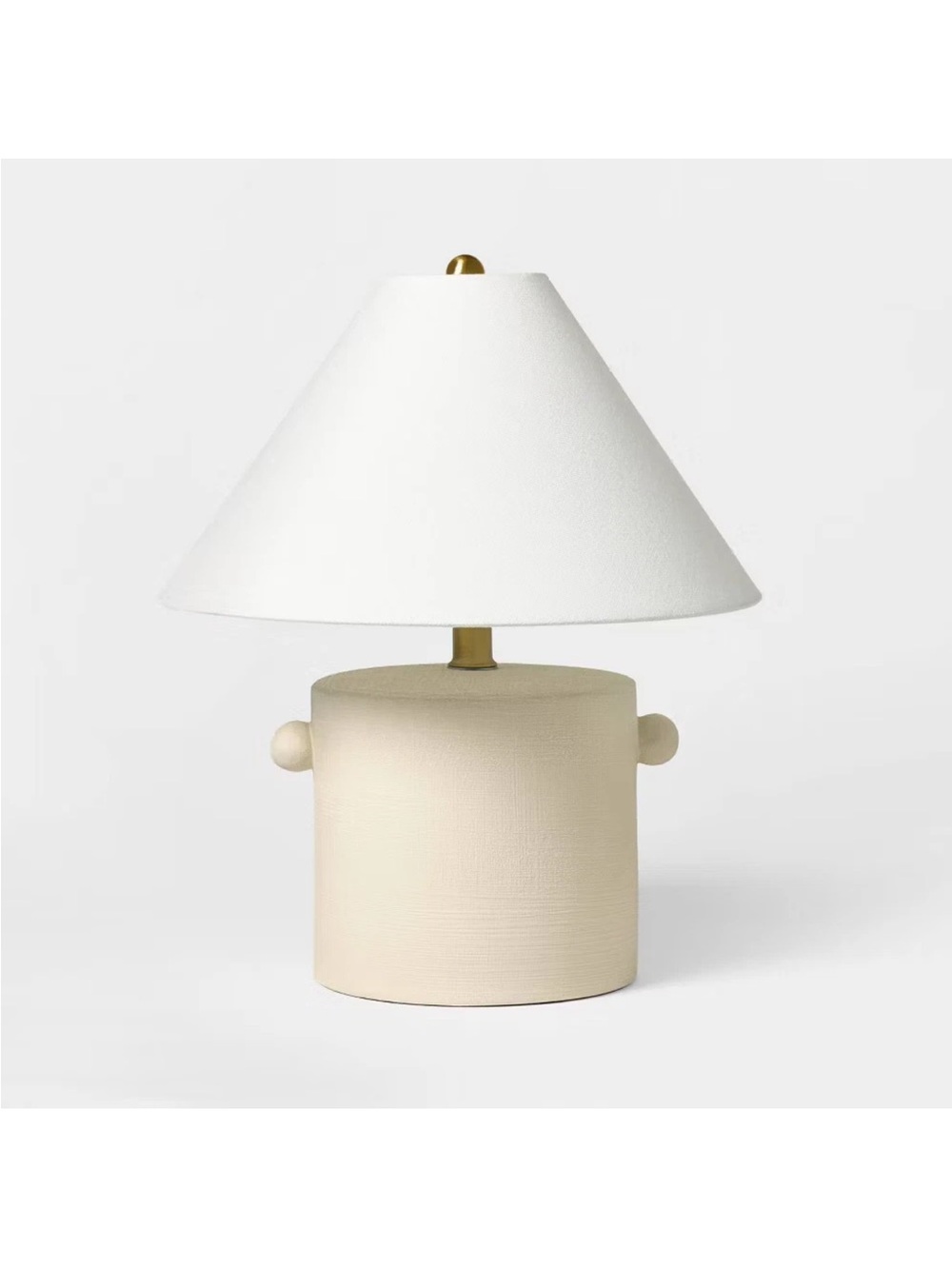 Threshold Studio McGee Ceramic Table Lamp with Knob Tan - Target - New in Box